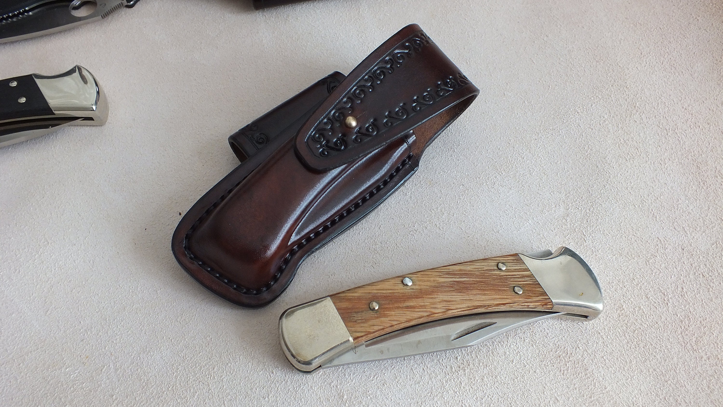Leather Sheath for BUCK 110/Leather Friction Sheath for BUCK Etsy
