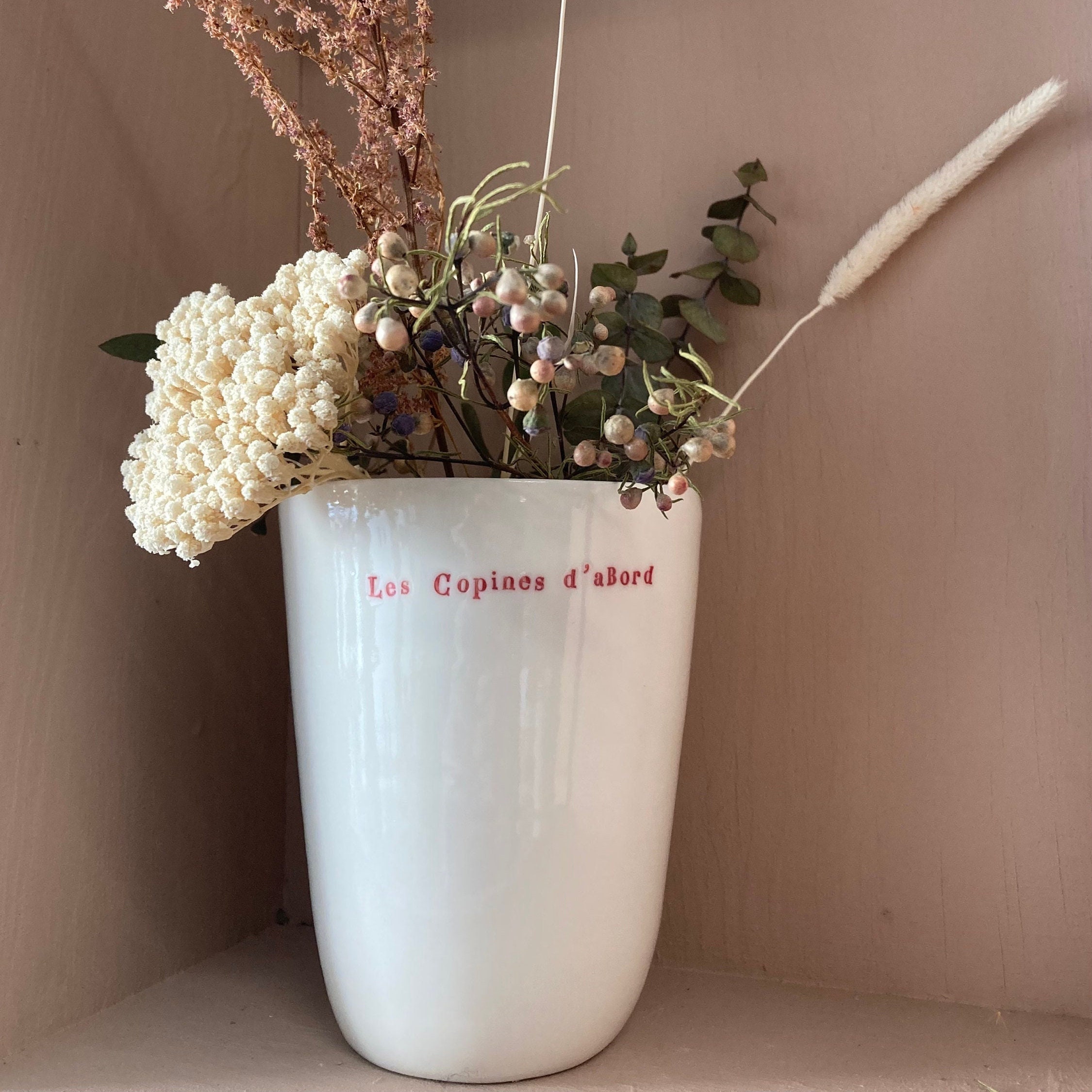 Gobelet L Personnalisable en Porcelaine Les Petits Gobelets. Tasse Céramique Fabriquée à La Main Bor