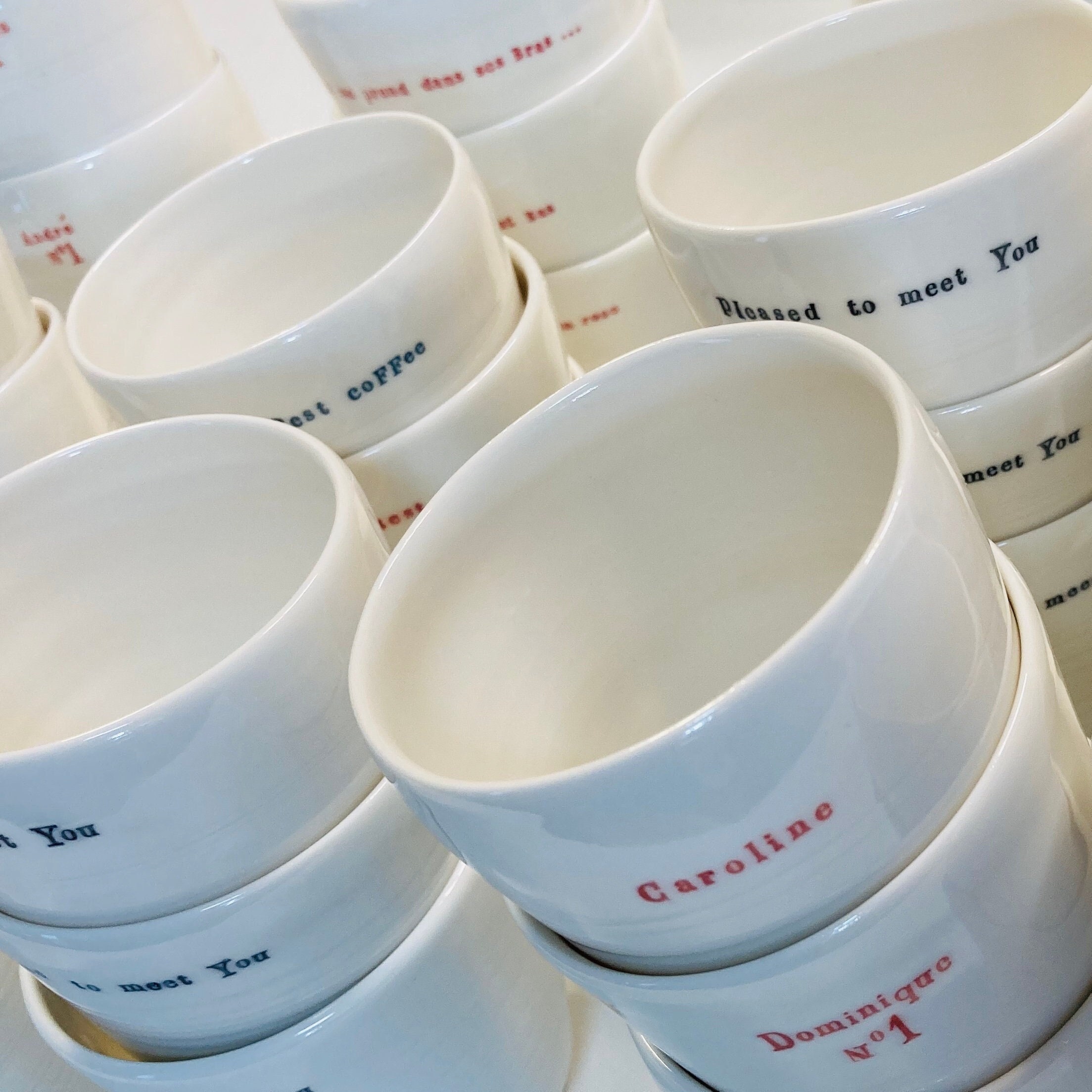 Gobelet S Personnalisable en Porcelaine Les Petits Gobelets. Céramique Fabriquée à La Maison de Faço