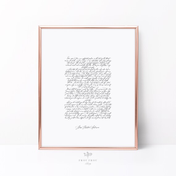 fairytale wall art the little mermaid quote hand lettered | etsy