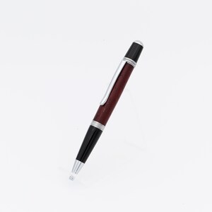 Unique Handmade Executive Ballpoint Twist Pen - Paduak wood with Chrome Hardware