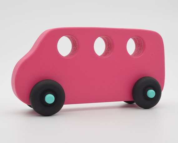 pink toy bus