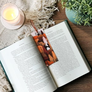 Autumn Forest Bookmark | Autumn Bookmark | Autumnal Bookmark | Animal Bookmark | Autumnal Gift | Book Lover | Reader Gift | Book Gift
