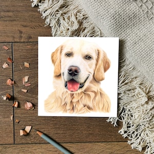Golden Retriever Greetings Card | Pet Greetings Card | Dog Card | Birthday Card | Dog Lover | Golden Retriever Card