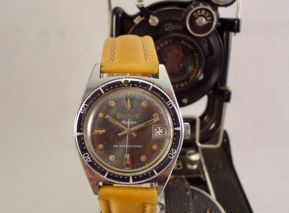 DUWARD AQUASTAR Vintage mens-diver 1960's