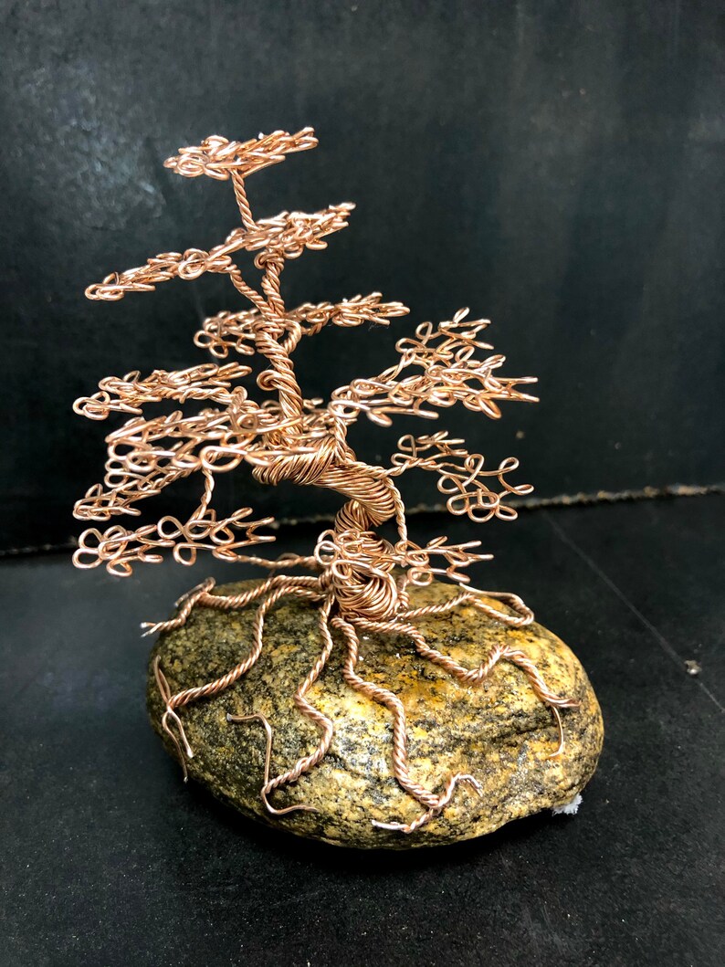 Copper Wire Bonsai Tree Etsy