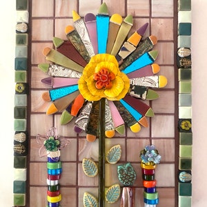 Flower Garden Delight mosaic artwork