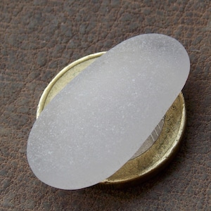 Rare Pale Lavender Sea Glass Pendant Piece: Jewelry Making Supply (3cm/1.2&quot;)
