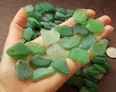 Natural Green sea tumbled seaglass Frosted Genuine Spanish sea glass for Sea glass art, Jewelry Crafts Mosaic seaglass 2cm-3cm, 0,8 quot -1,2 quot