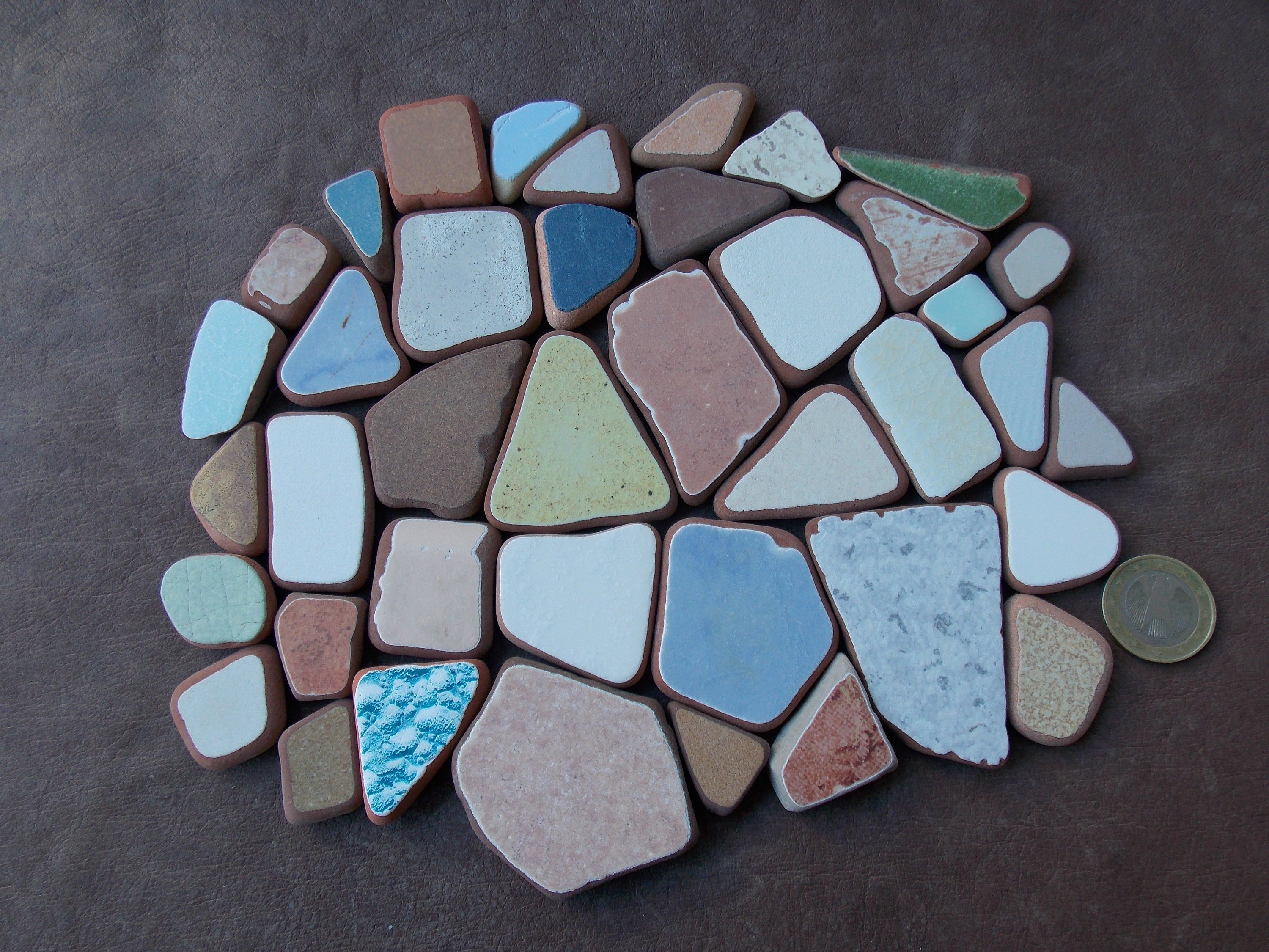 Colorful Sea glass decor Sea pottery shards Ceramic Mosaic tiles Genuine Sea glass bulk&Sea glass pottery Beach find Sea pottery art