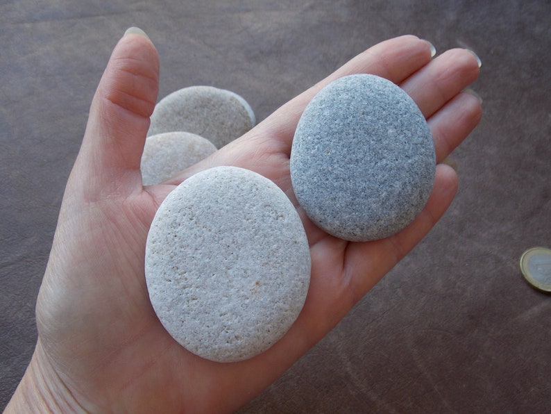 SPA massage pebble art 4-6,5cm 1,6-2,6 5 smooth big sea cobblestones for painting aquarium decor Flat oval beach stones for Mandala
