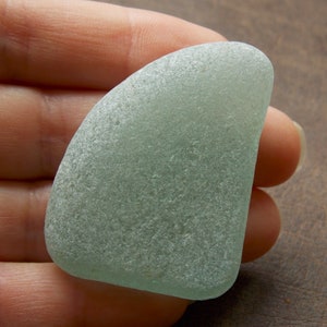 Collectible Big Chunky genuine Pale aquamarine sea glass; Rare sea glass collectors gift; Vintage Spanish sea glass for jewelry 4,5cm-1,8&quot;