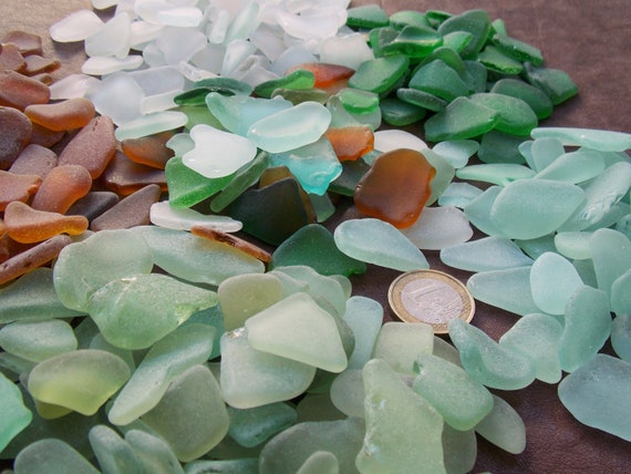 Natural Sea Glass Pcs for Crafts, Mosaic and Jewelry Making, Sea