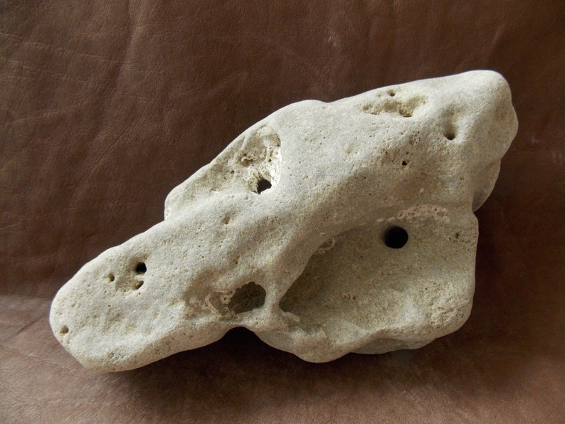 Large Natural Limestone Aquarium Stone With Holes Fish Tank Etsy