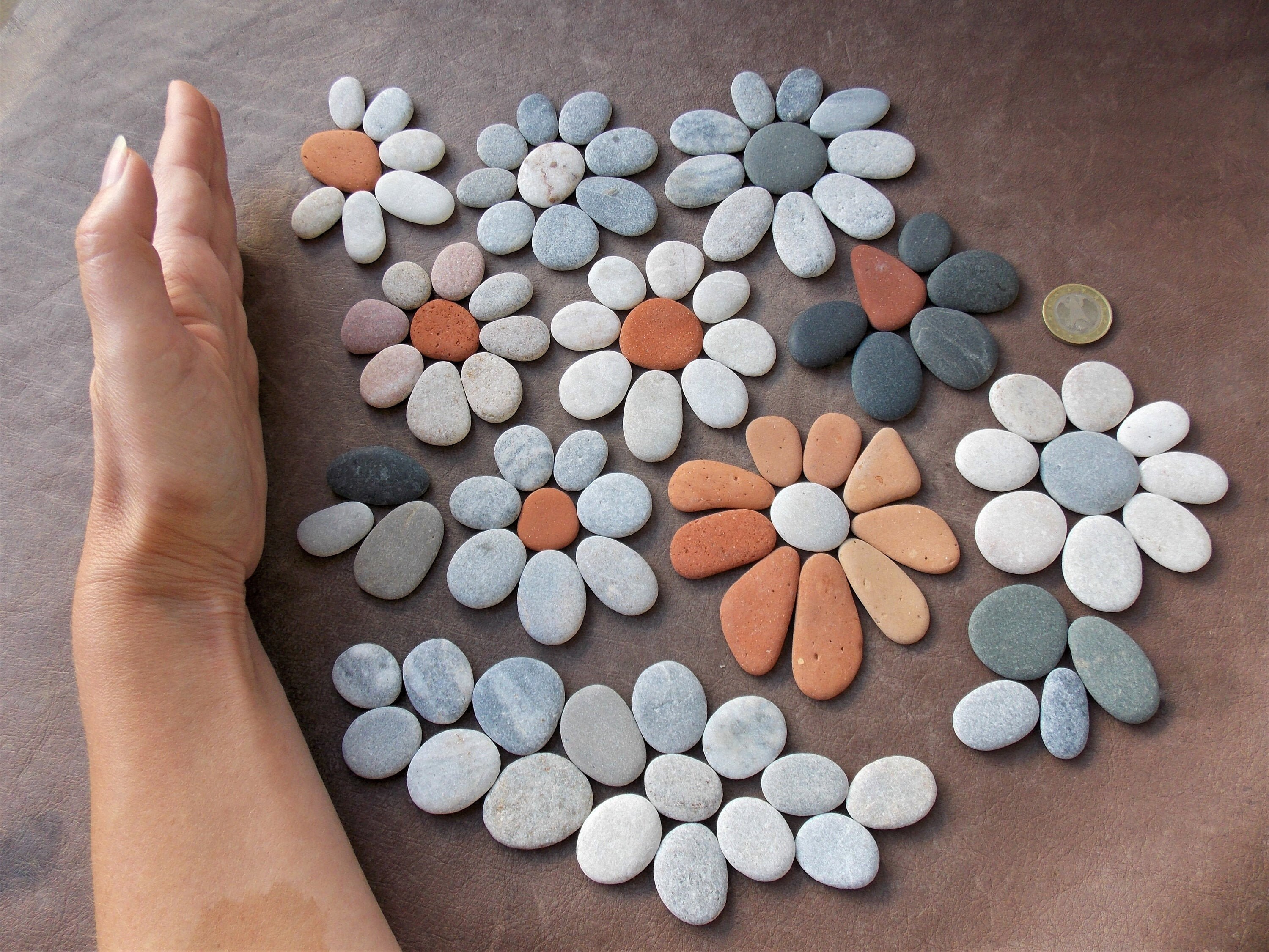 100 Flat Thin Beach Rocks for Craft Pebble Art DIY Projects Etsy