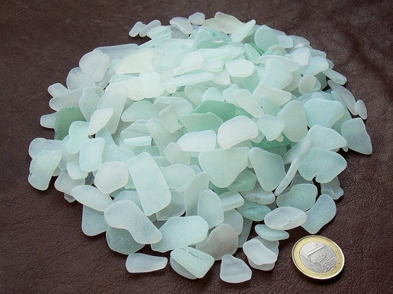 Sea Glass for Crafts Seaglass Pieces Decor Flat Frosted Sea Glass