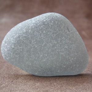 Collectible Rare authentic Smoke grey sea glass; Flawless beautifully frosted large chunky genuine sea glass for jewelry making; 3,5cm-1,4&quot;