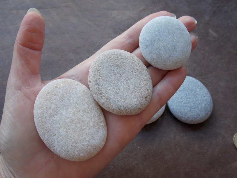 SPA massage pebble art 4-6,5cm 1,6-2,6 5 smooth big sea cobblestones for painting aquarium decor Flat oval beach stones for Mandala