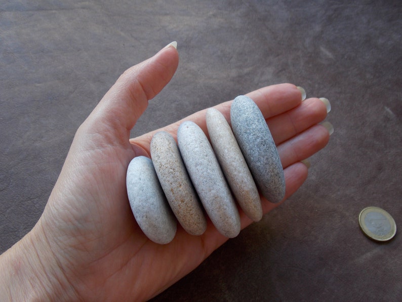 SPA massage pebble art 4-6,5cm 1,6-2,6 5 smooth big sea cobblestones for painting aquarium decor Flat oval beach stones for Mandala