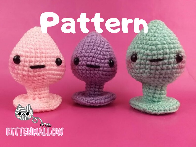 Sex Toy Butt Plug Amigurumi Pattern Crochet Pattern Etsy