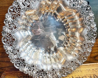 1910 Sterling Silver Yacht Club Trophy Bowl
