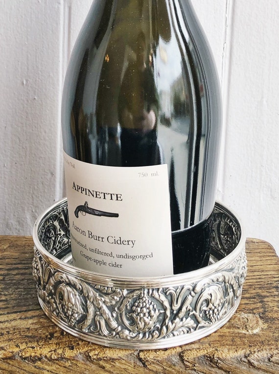 Antique Tiffany and Co Silver Plated Wine Coaster - Etsy
