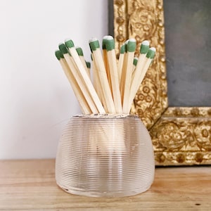 Antique 1901 English Sterling Silver & Glass Match Striker