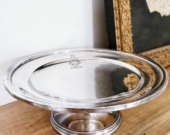 Soporte para postres chapado en plata de 1953, Hotel Huntington en Pasadena.