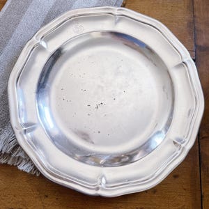 Antique Christofle Silver Serving Tray from CGT French Line Ocean Liner