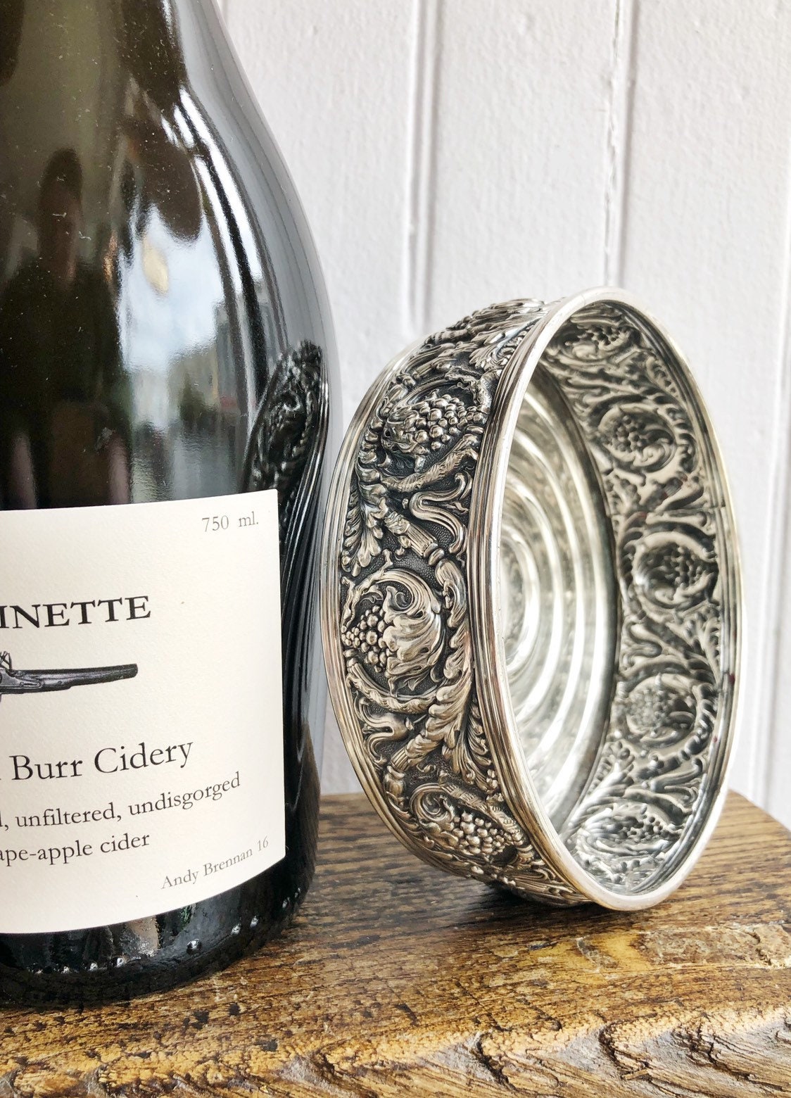 Antique Tiffany and Co Silver Plated Wine Coaster - Etsy