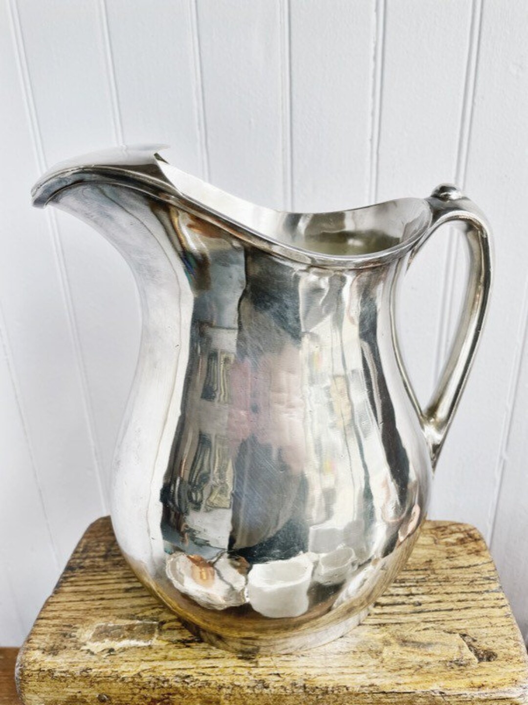 Antique Silver Water Pitcher From Northern Pacific Railway Etsy