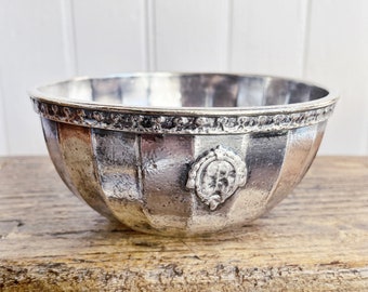 Antique Silver Plated Bowman Hotel Nut Bowl