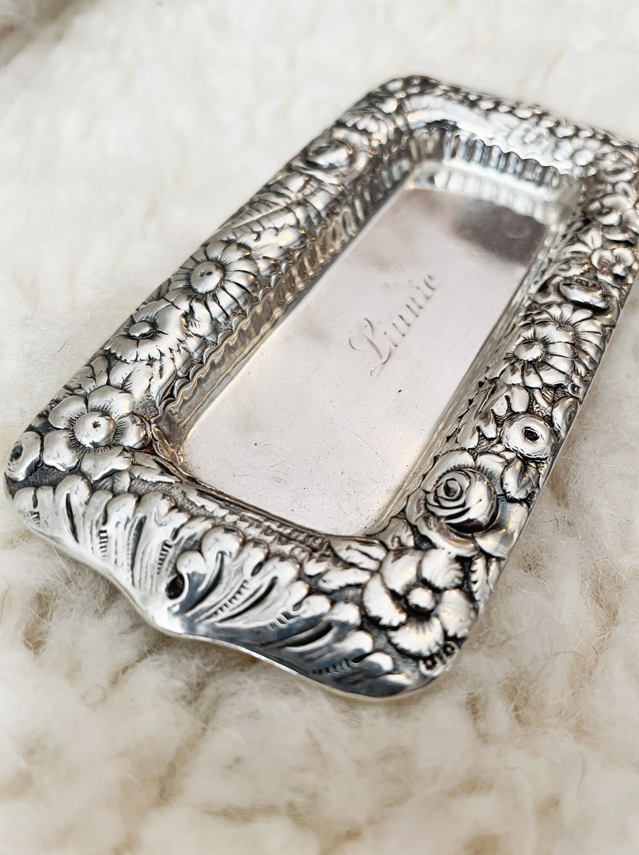 Antique Tiffany and Co Sterling Silver Dresser Tray Etsy