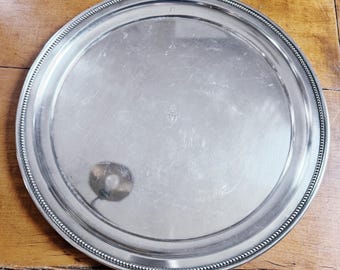 Bandeja plateada de 1912 del Hotel Vanderbilt de Nueva York.