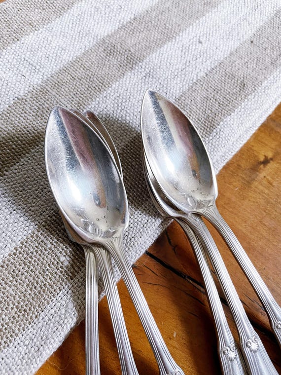Set of 6 Antique Silver Plated Tiffany & Co Citrus Spoons - Etsy