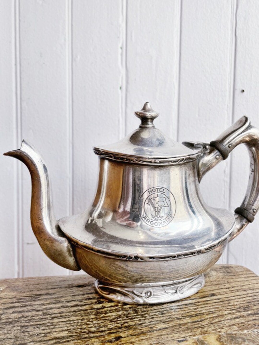 Antique Silver Plated Teapot From the Argonaut Hotel in San Etsy