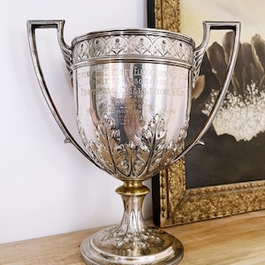 1898 Silver Plated English Football Trophy