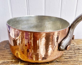 Antique French Copper Pot from Hotel Guillaume le Conquérant