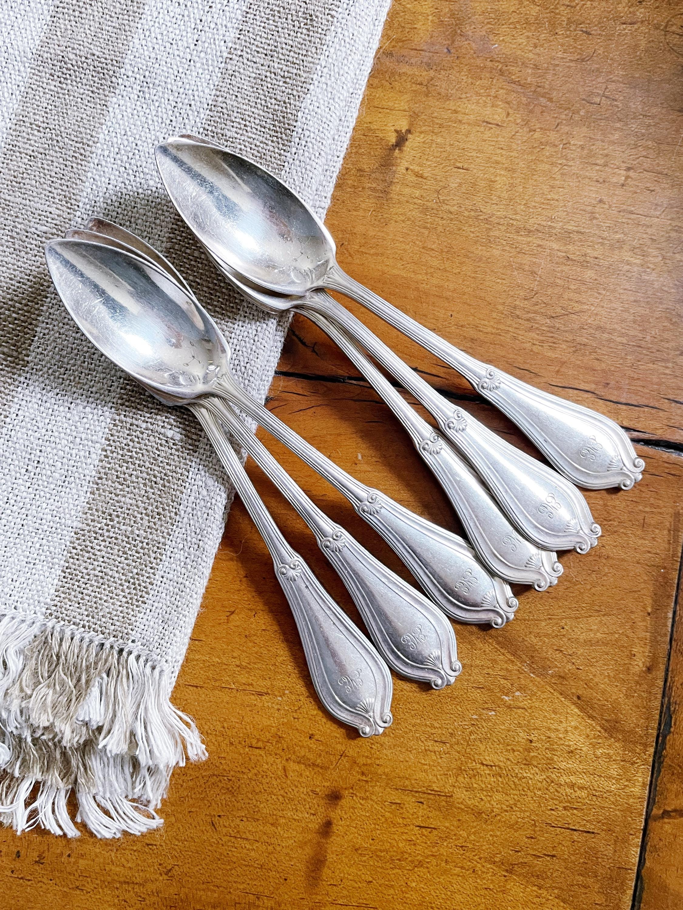 Set of 6 Antique Silver Plated Tiffany & Co Citrus Spoons - Etsy