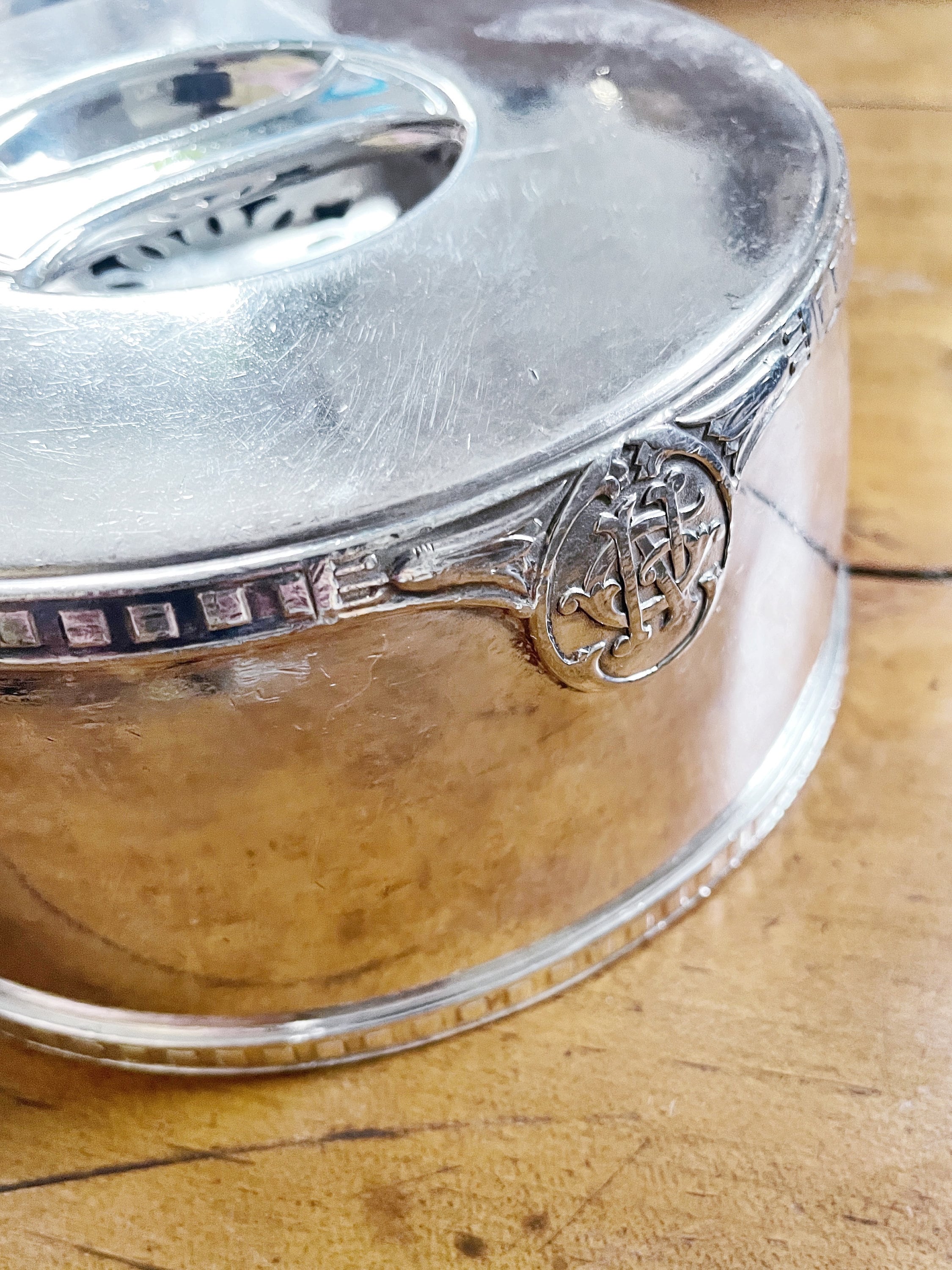 1924 Silver Plated Plate Cover from The Great Northern Railway