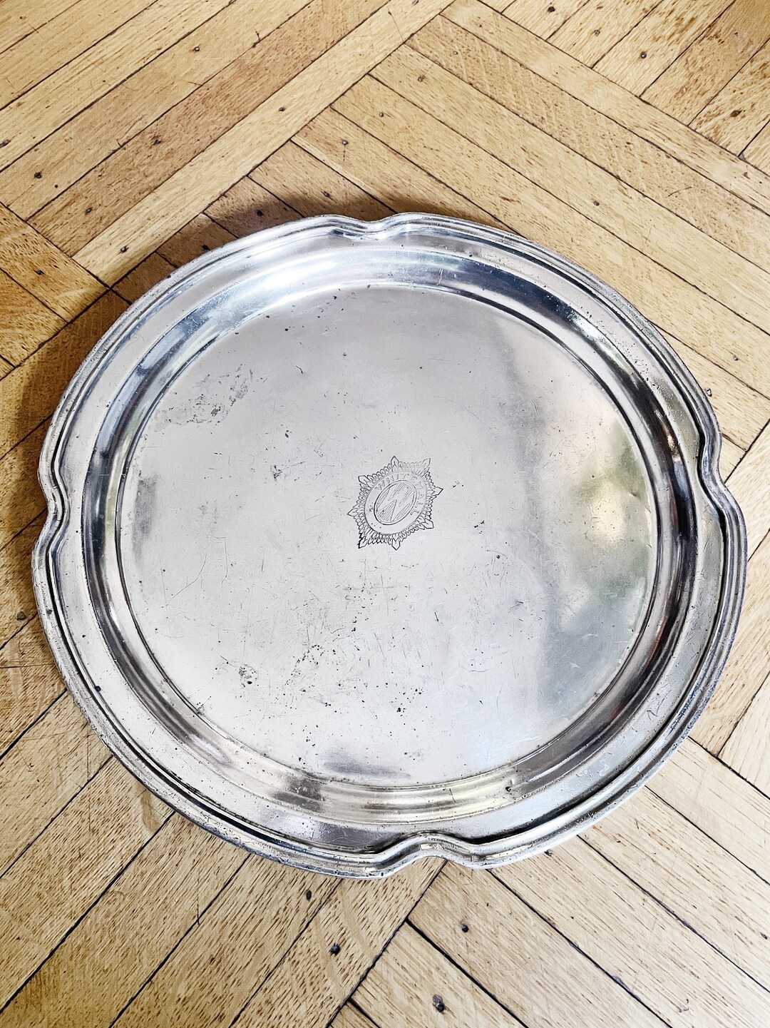 Antique Silver Plated Tray From Whitehall Hotel in Palm Beach FL Etsy