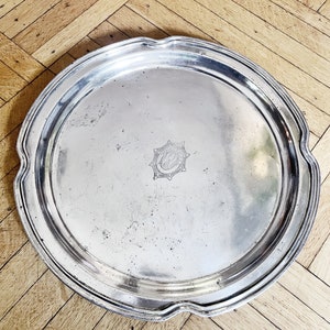 Antique Silver Plated Tray from Whitehall Hotel in Palm Beach FL