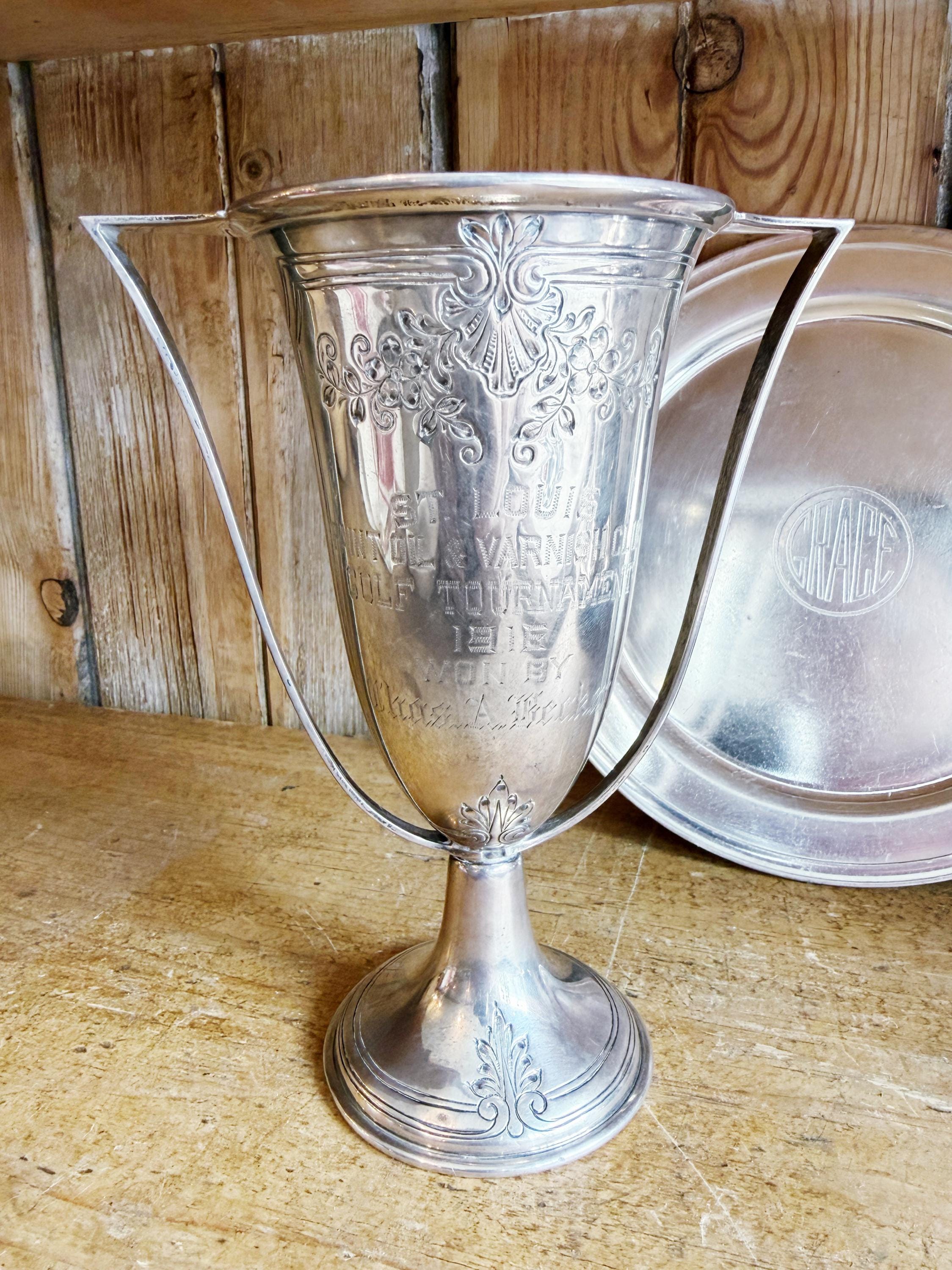 Silver trophy antique - Etsy 日本