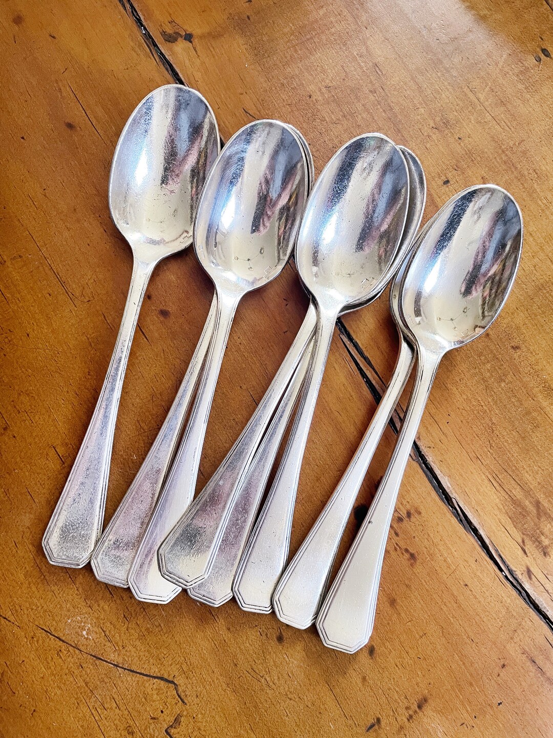 Christofle Orleans　カトラリー　オルレアン　銀メッキ　希少 Antique Christofle Silver Tablespoons From Chargeurs Réunis Ocean