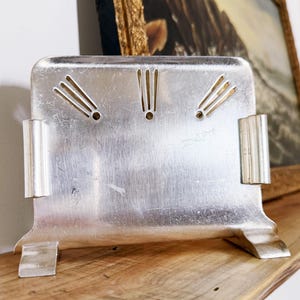 Vintage 1940s Silver Menu Holder from Milwaukee Road Railroad