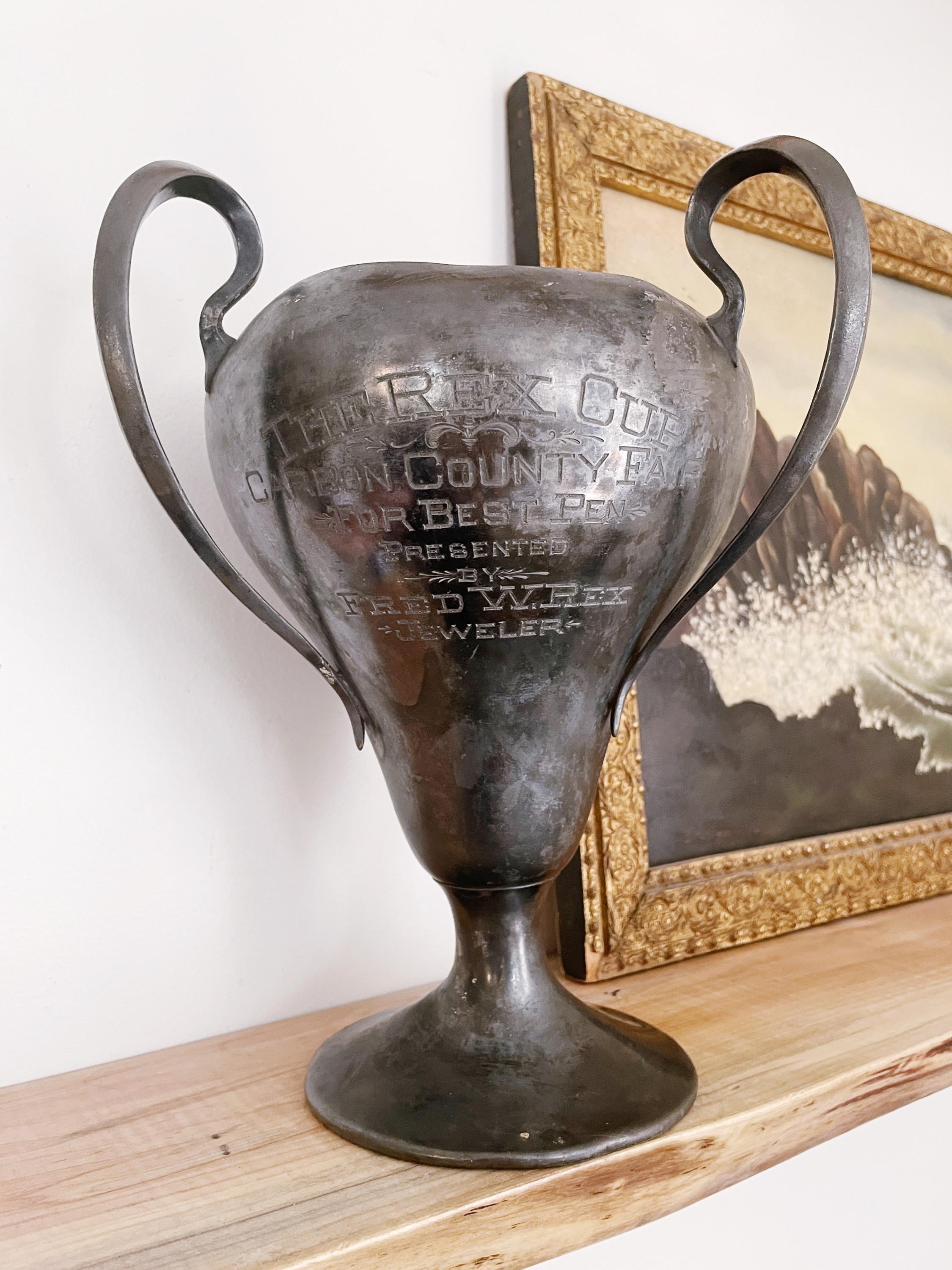Silver trophy antique - Etsy 日本