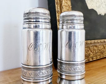 Saleros y pimenteros de 1889 del ferrocarril New York Ontario & Western.