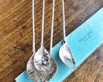 Set of 4 Vintage Tiffany & Co Sterling Silver Cocktail Straws - Etsy