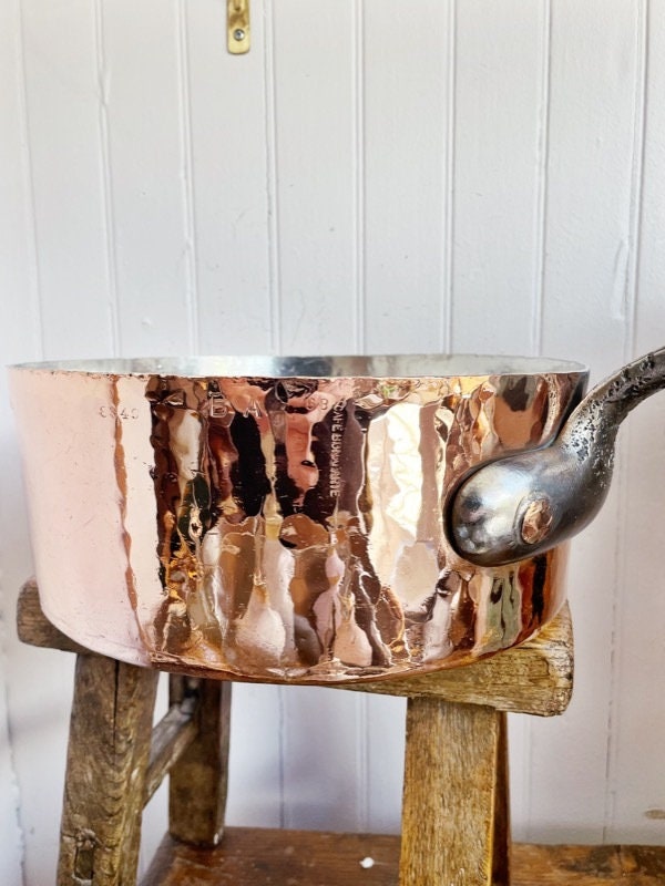 Antique Mutual NY Copper Pot from Cafe Bonaparte NYC