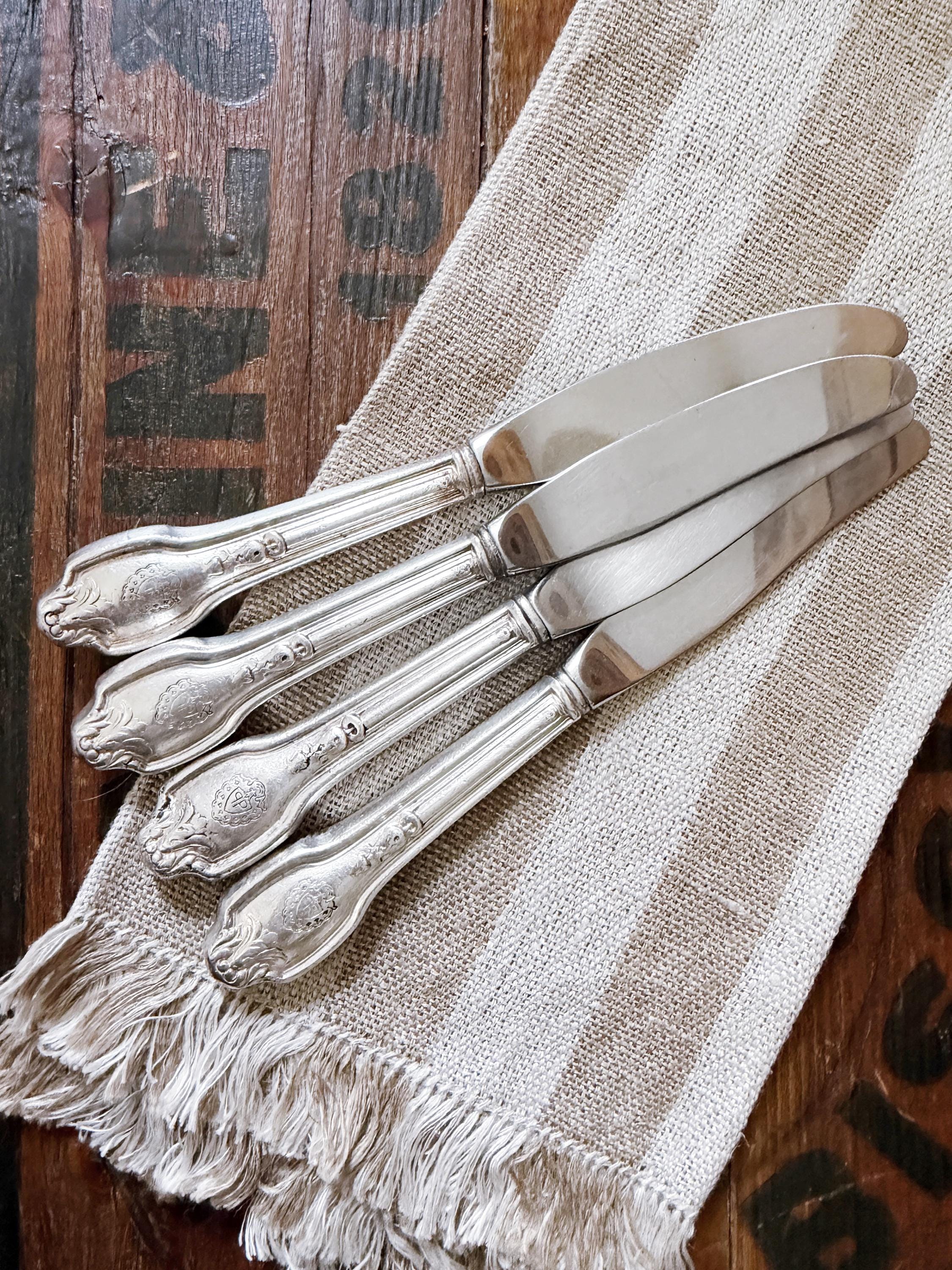 THE PIAZZA テーブルナイフ ホテルプラザ　昭和　銀製 シルバー Plaza Hotel Silverware - Etsy
